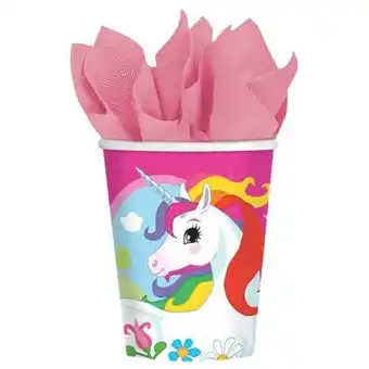 Tesco Unicorn Paper Cups 266ml - Pack of 8 offer