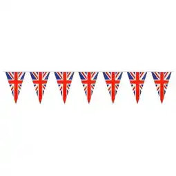 Tesco Union Jack Plastic Pennant Bunting Decoration 70m (10 x 7m) offer