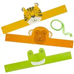 Tesco Assorted Animal Party Headbands - Pack of 6 offer