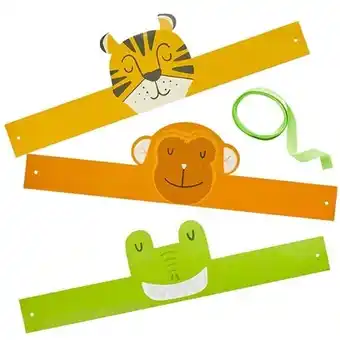 Tesco Assorted Animal Party Headbands - Pack of 6 offer