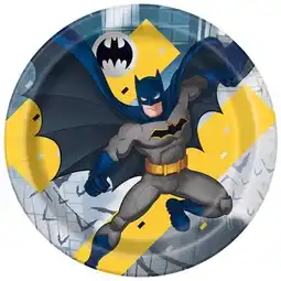 Tesco Batman Round Paper Plates 22cm - Pack of 8 offer