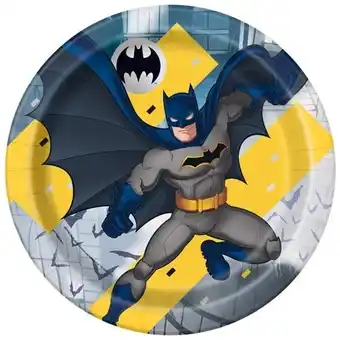 Tesco Batman Round Paper Plates 22cm - Pack of 8 offer