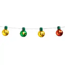 Tesco Christmas Bells Battery Operated Led Lights String Decoration 140cm offer