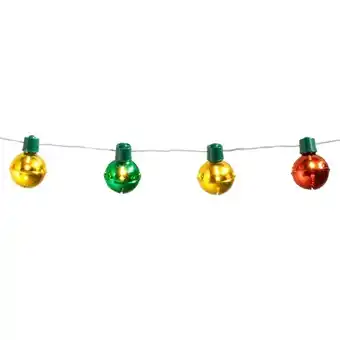 Tesco Christmas Bells Battery Operated Led Lights String Decoration 140cm offer