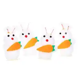 Tesco Easter Bunnies with Carrots Decoration - Pack of 4 offer