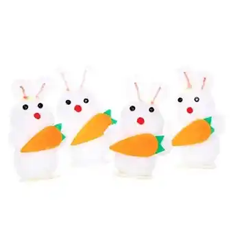 Tesco Easter Bunnies with Carrots Decoration - Pack of 4 offer