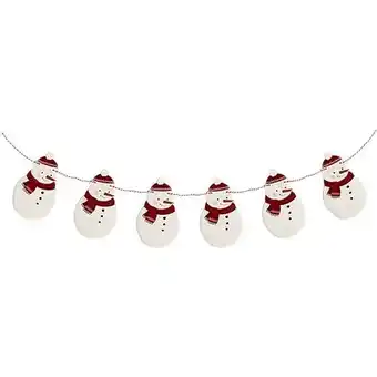 Tesco Wooden Snowman Christmas Bunting Decoration 2m offer