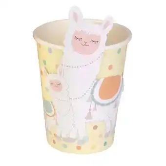 Tesco Llama Love Paper Cups 266ml - Pack of 8 offer