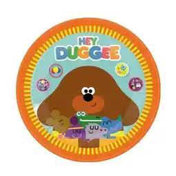 Tesco Hey Duggee Round Paper Plates 23cm - Pack of 8 offer