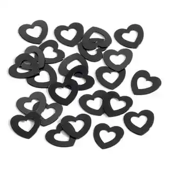 Tesco Black Hollow Hearts Table Confetti - 14 Grams offer