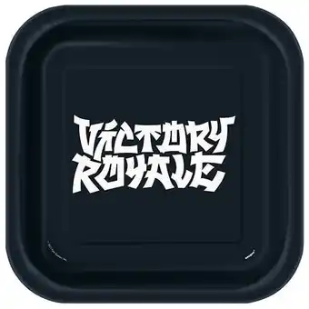 Tesco Fortnite Party Square Paper Plates 22cm - Pack of 8 offer