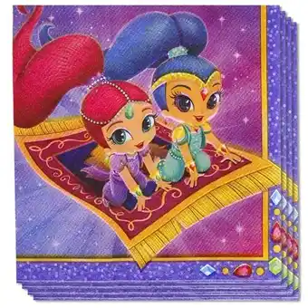 Tesco Shimmer And Shine Luncheon Napkin 2 Ply 33cm Pack of 16 offer