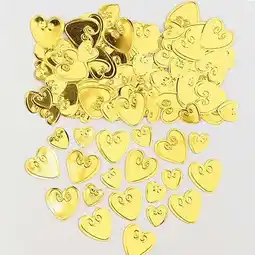 Tesco Gold Loving Hearts Table Confetti 14 Grams offer