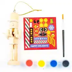 Tesco Paint Your Own Wooden Christmas Nutcracker Hanging Decoration Kit offer