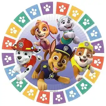 Tesco Paw Patrol Round Paper Plates 23cm - Pack of 8 offer