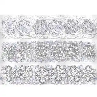 Tesco White & Silver Snowflake Confetti 34g - Pack of 3 offer