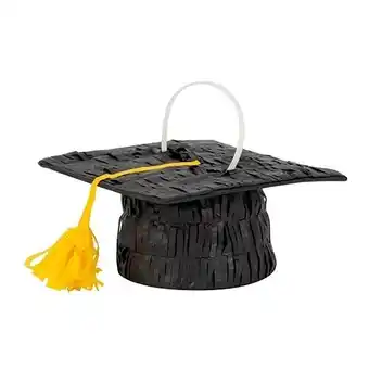 Tesco Stars & Caps Graduation Cap Shaped Mini Pinata Decoration 13cm offer