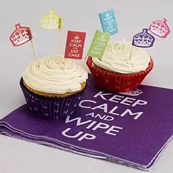 Tesco Keep Calm Theme Paper Cupcake Cases - Pack of 100 offer