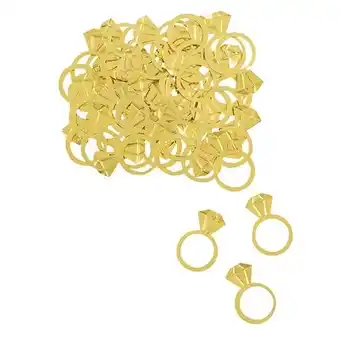 Tesco Large Gold Diamond Ring Foil Table Confetti 14 Grams offer