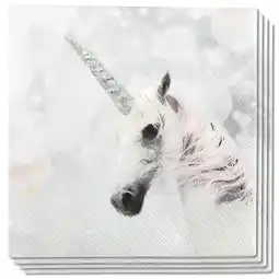 Tesco Unicorn Premium Decoupage Luncheon Napkins 3 Ply 33cm - Pack of 20 offer