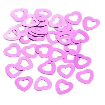 Tesco Cerise Hollow Hearts Table Confetti - 14 Grams offer