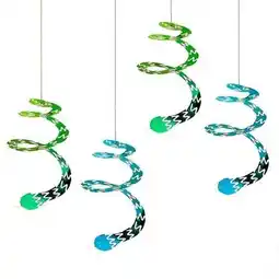 Tesco Snake Swirl Hanging Decorations - Pack of 4 offer