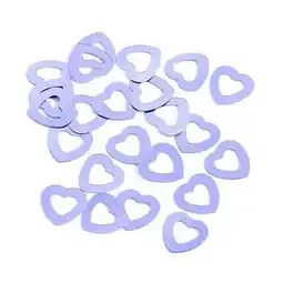 Tesco Lilac Hollow Hearts Table Confetti - 14 Grams offer