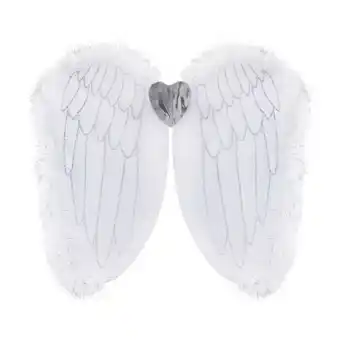 Tesco White Angel Wings Adults Christmas Fancy Dress offer