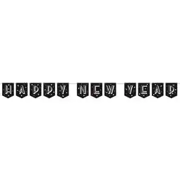 Tesco Neon Dots Happy New Year Cardboard Banner 243cm offer