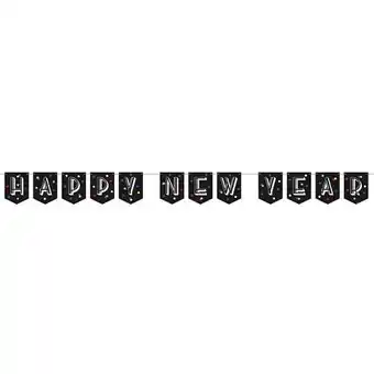 Tesco Neon Dots Happy New Year Cardboard Banner 243cm offer