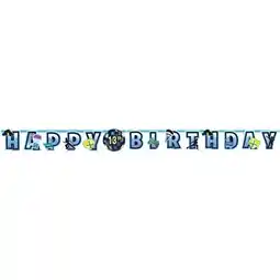 Tesco Battle Royal Happy Birthday Jumbo Add-An-Age Letter Banner 3.2m offer