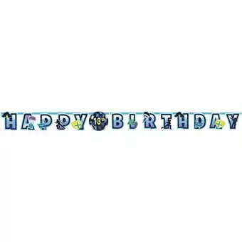 Tesco Battle Royal Happy Birthday Jumbo Add-An-Age Letter Banner 3.2m offer