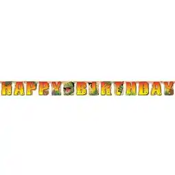 Tesco Dino Blast Dinosaur Happy Birthday Jointed Letter Cardboard Banner 220cm offer