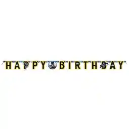 Tesco Batman Happy Birthday Cardboard Jointed Letter Banner 175cm offer