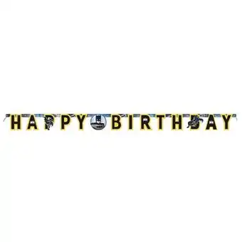 Tesco Batman Happy Birthday Cardboard Jointed Letter Banner 175cm offer