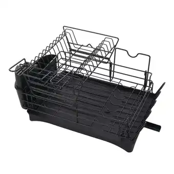 Tesco Living and Home 2-Tier Detachable Dish Drainer Rack - Black offer