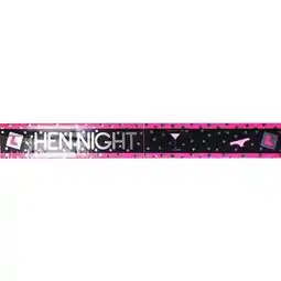 Tesco Hen Night Foil Banner - 9 Ft / 274cm offer