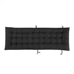 Tesco Living and Home Sun Lounger Chair Cushion Indoor & Outdoor - Black offer