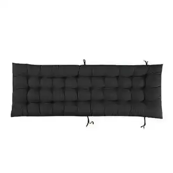 Tesco Living and Home Sun Lounger Chair Cushion Indoor & Outdoor - Black offer