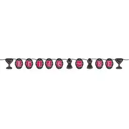 Tesco Bridal Bash Ribbon Jointed Letter Banner - 1.67m / 167cm offer