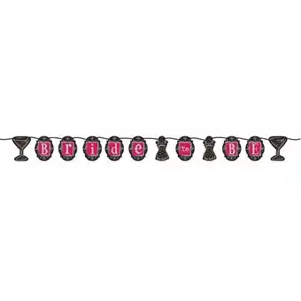 Tesco Bridal Bash Ribbon Jointed Letter Banner - 1.67m / 167cm offer