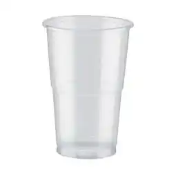 Tesco PLA Clear Compostable Half Pint Glasses 284ml - Pack of 50 offer