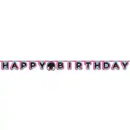 Tesco Happy Birthday Internet Famous Cardboard Letter Banner 170cm offer