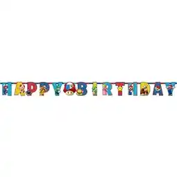 Tesco Super Mario Jointed Letter Banner - 320cm offer