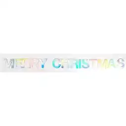 Tesco Iridescent Merry Christmas Cardboard Banner 2m offer