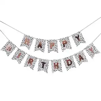 Tesco Dalmatian Happy Birthday Cardboard Letter Banner 200cm offer