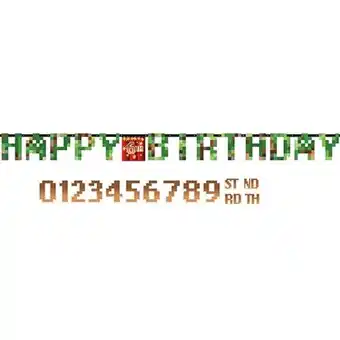 Tesco TNT Party Happy Birthday Add-an-Age Cardboard Letter Banner 3.2m offer