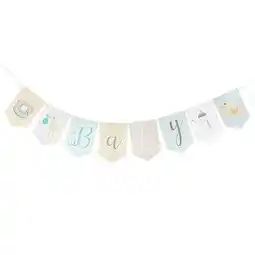 Tesco Pastel Baby Shower Cardboard Letter Banner 250cm offer