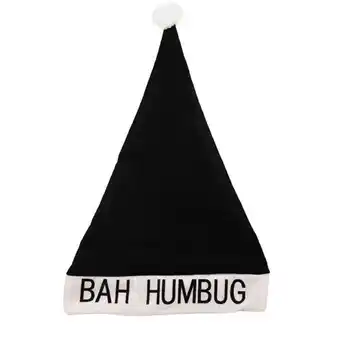 Tesco Bah Humbug Hat Adults Christmas Fancy Dress offer