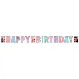 Tesco Barbie Sweet Life Happy Birthday Cardboard Letter Banner 2m offer